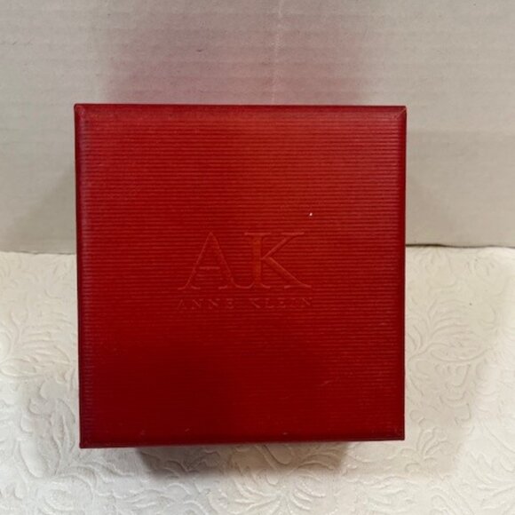 Anne Klein AK EMPTY Red Presentation Storage Watch Jewelry Box Case4"x4.25"x2.5" - Picture 3 of 16